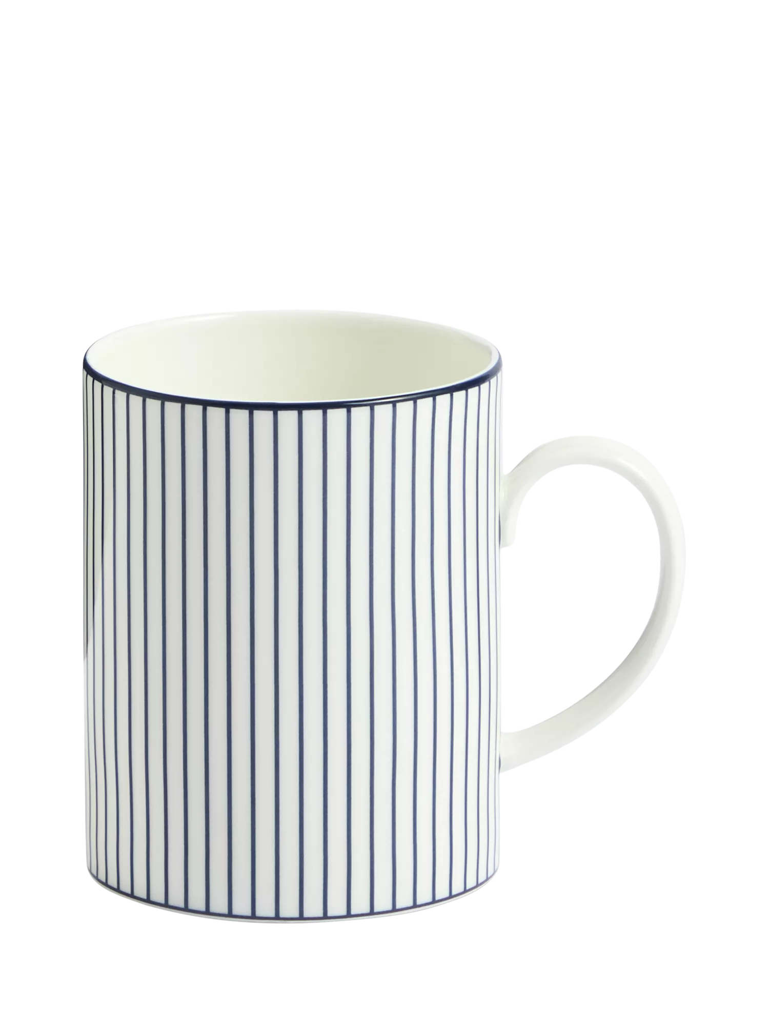 Wedgwood Gio Pinstripe bone china mug 380ml, imported from the UK
