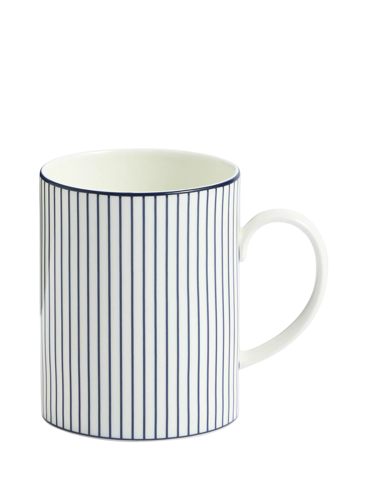 Wedgwood Gio Pinstripe bone china mug 380ml, imported from the UK