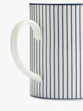 Wedgwood Gio Pinstripe bone china mug 380ml, imported from the UK