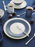 Wedgwood Gio Pinstripe bone china mug 380ml, imported from the UK