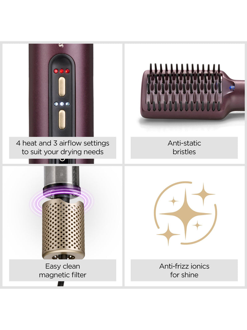 BaByliss Air Power Hair Styler Purple (British brand)