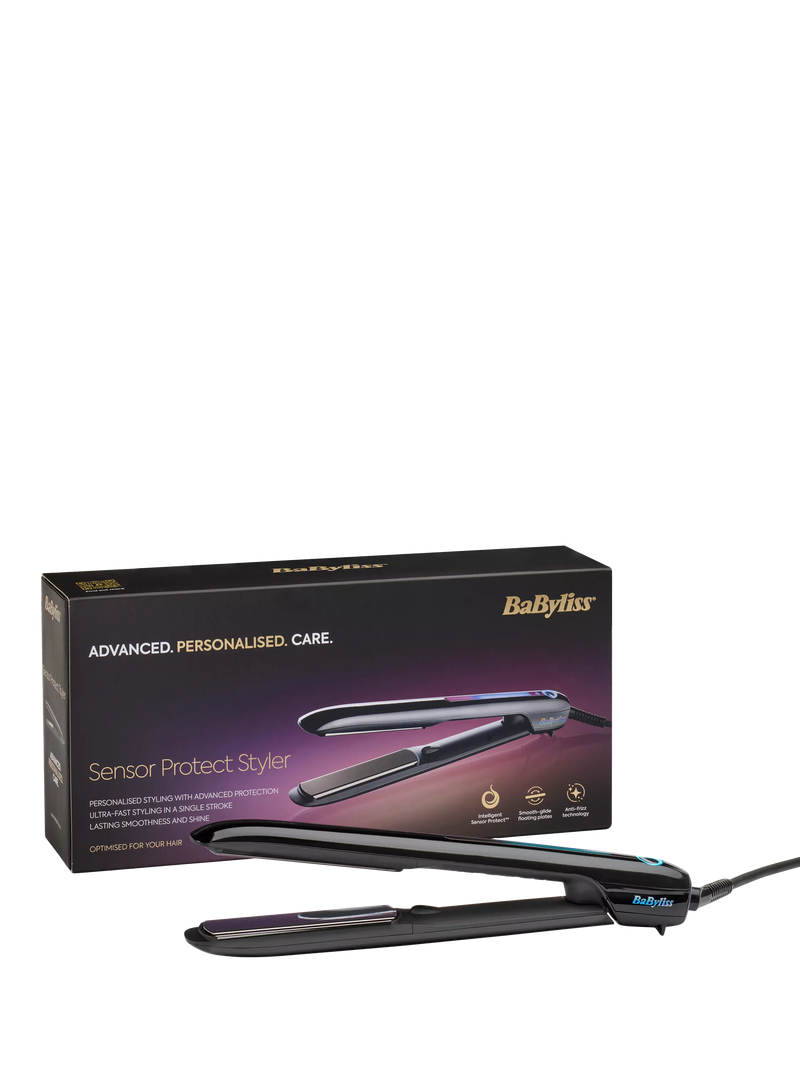 BaByliss Sensor Protect Styler intelligent hair straightener black (British brand)