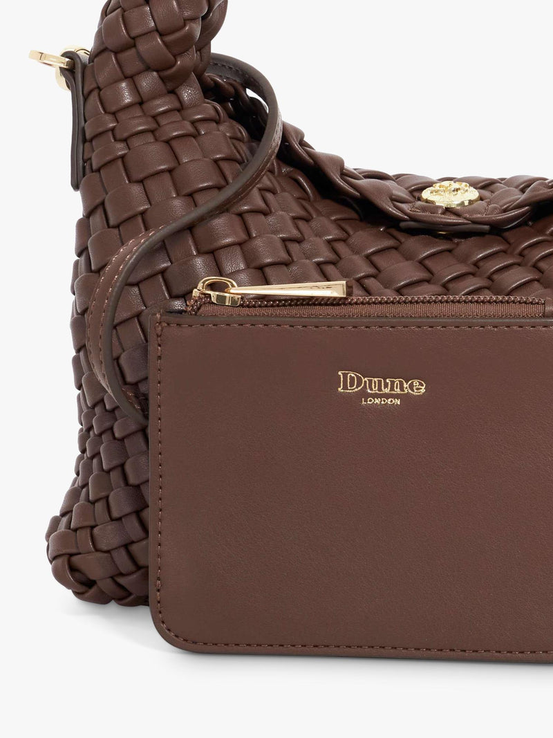 Dune London small woven grab bag synthetic - British product