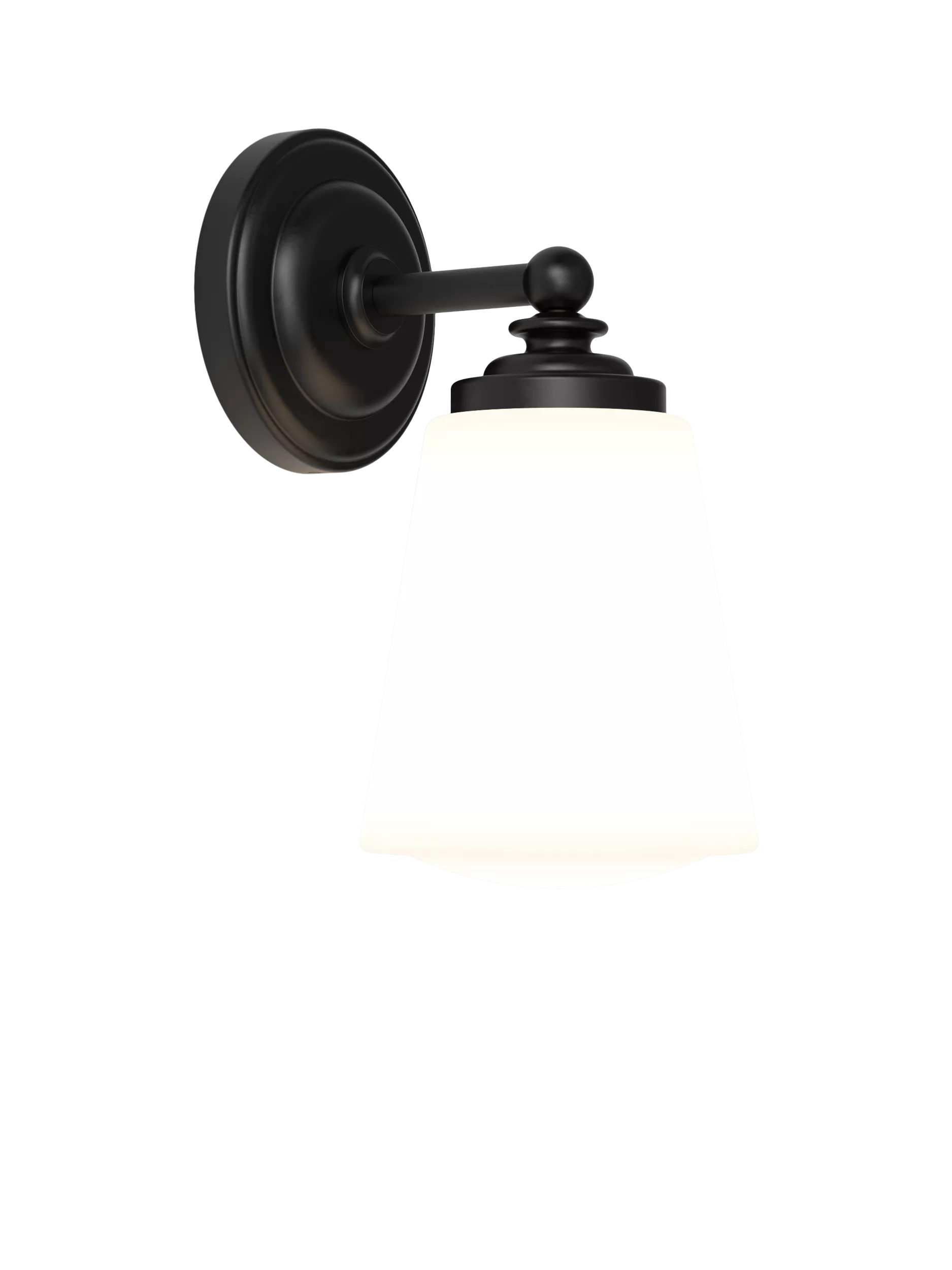 Astro Anton black bathroom wall light (British brand)