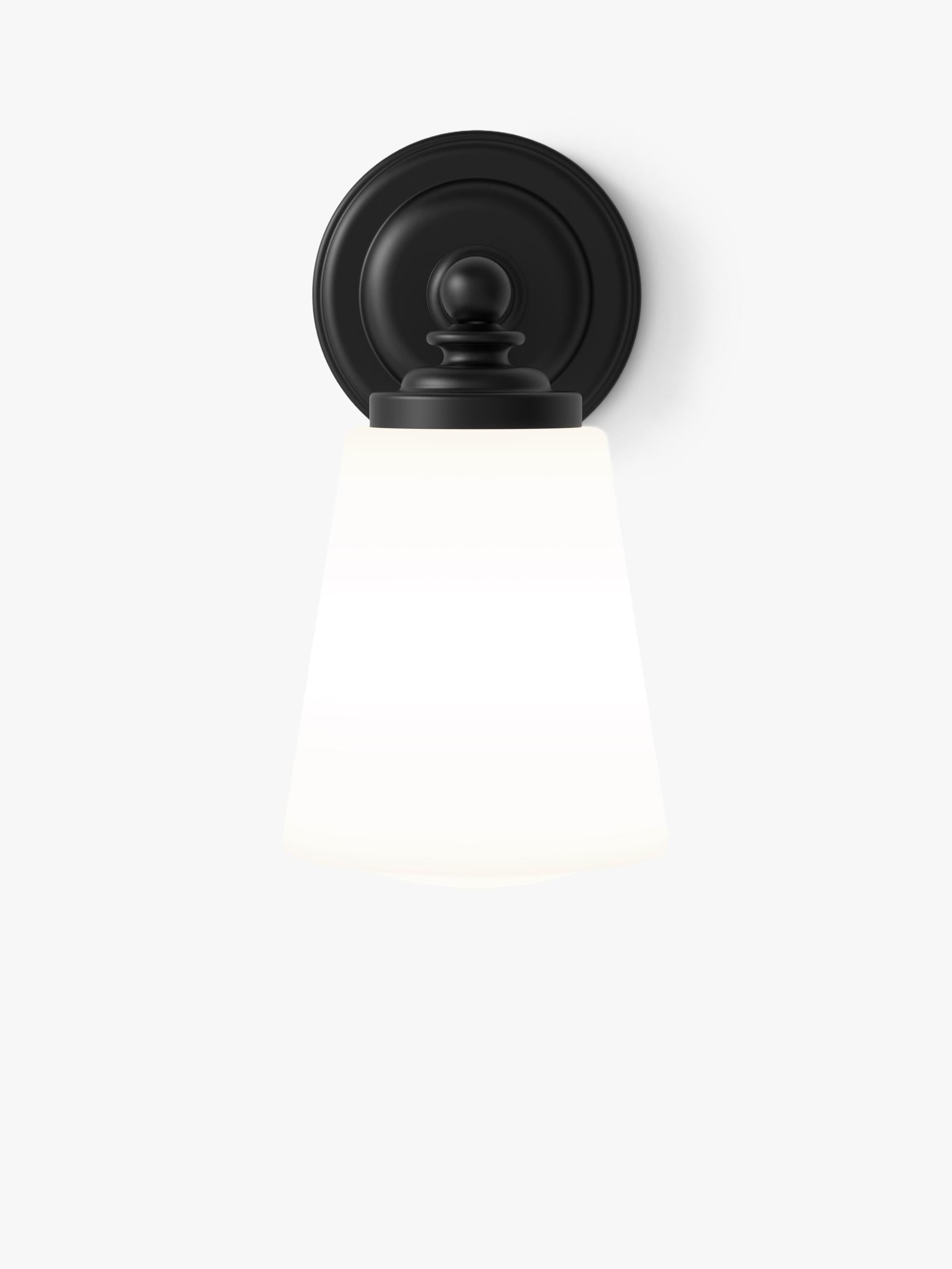 Astro Anton black bathroom wall light (British brand)