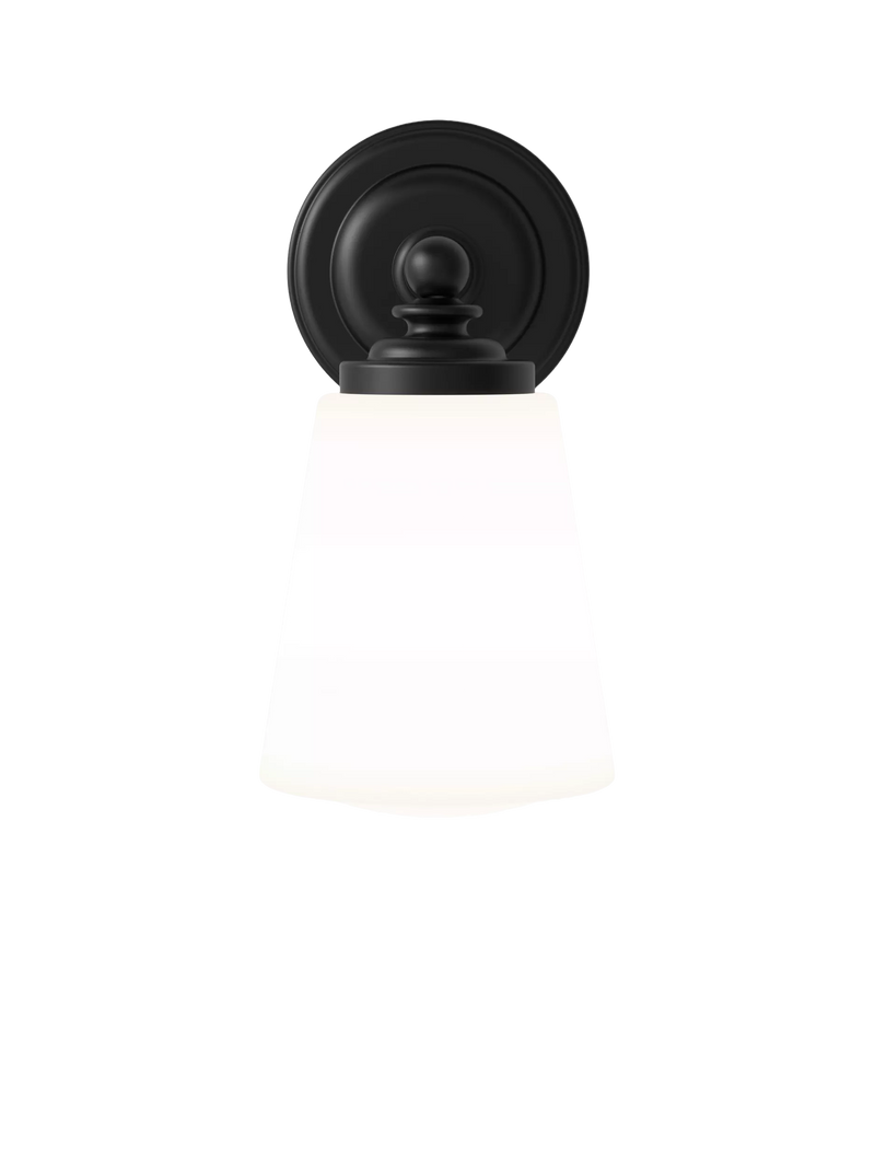 Astro Anton black bathroom wall light (British brand)