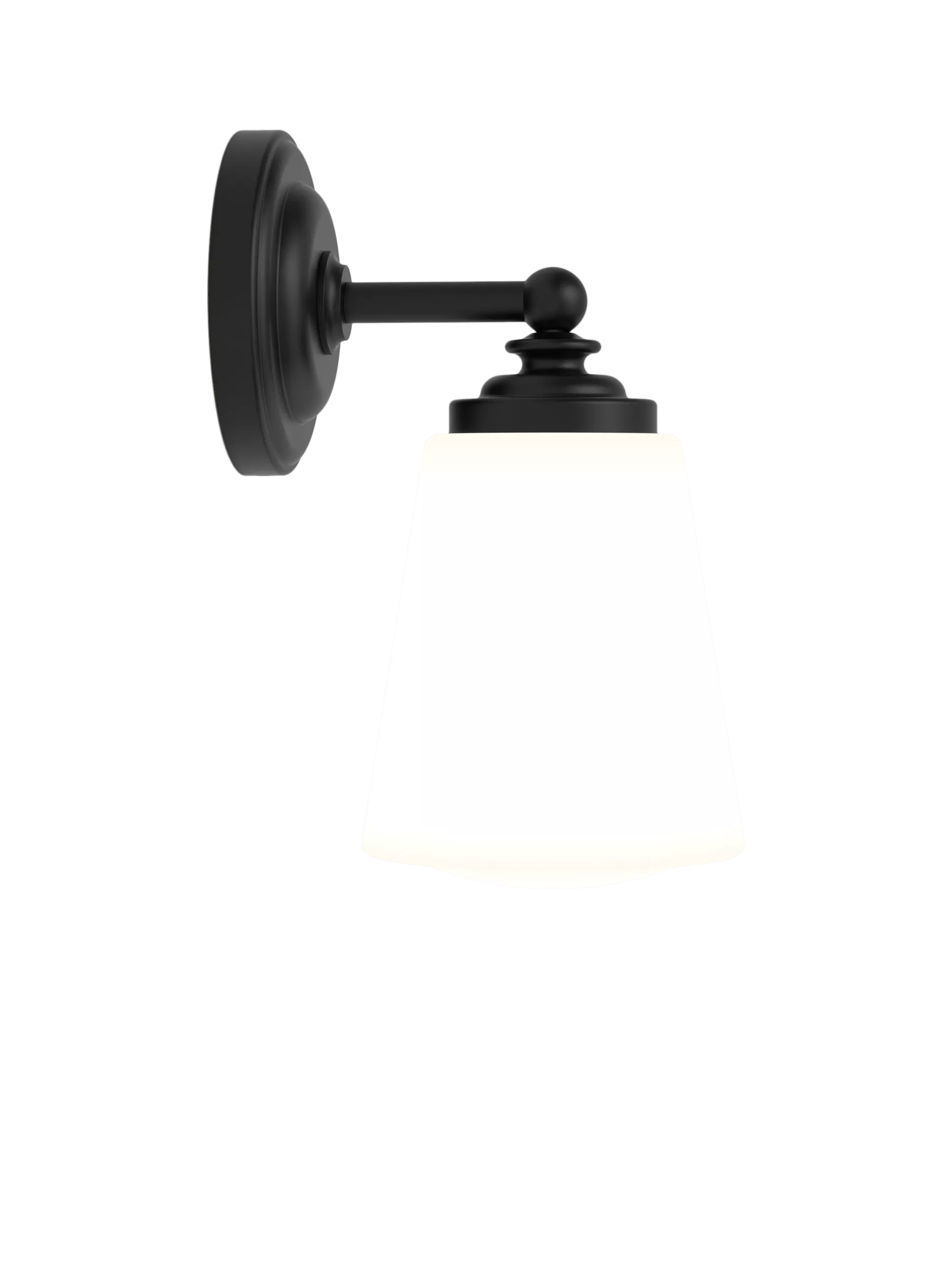 Astro Anton black bathroom wall light (British brand)