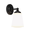 Astro Anton black bathroom wall light (British brand)