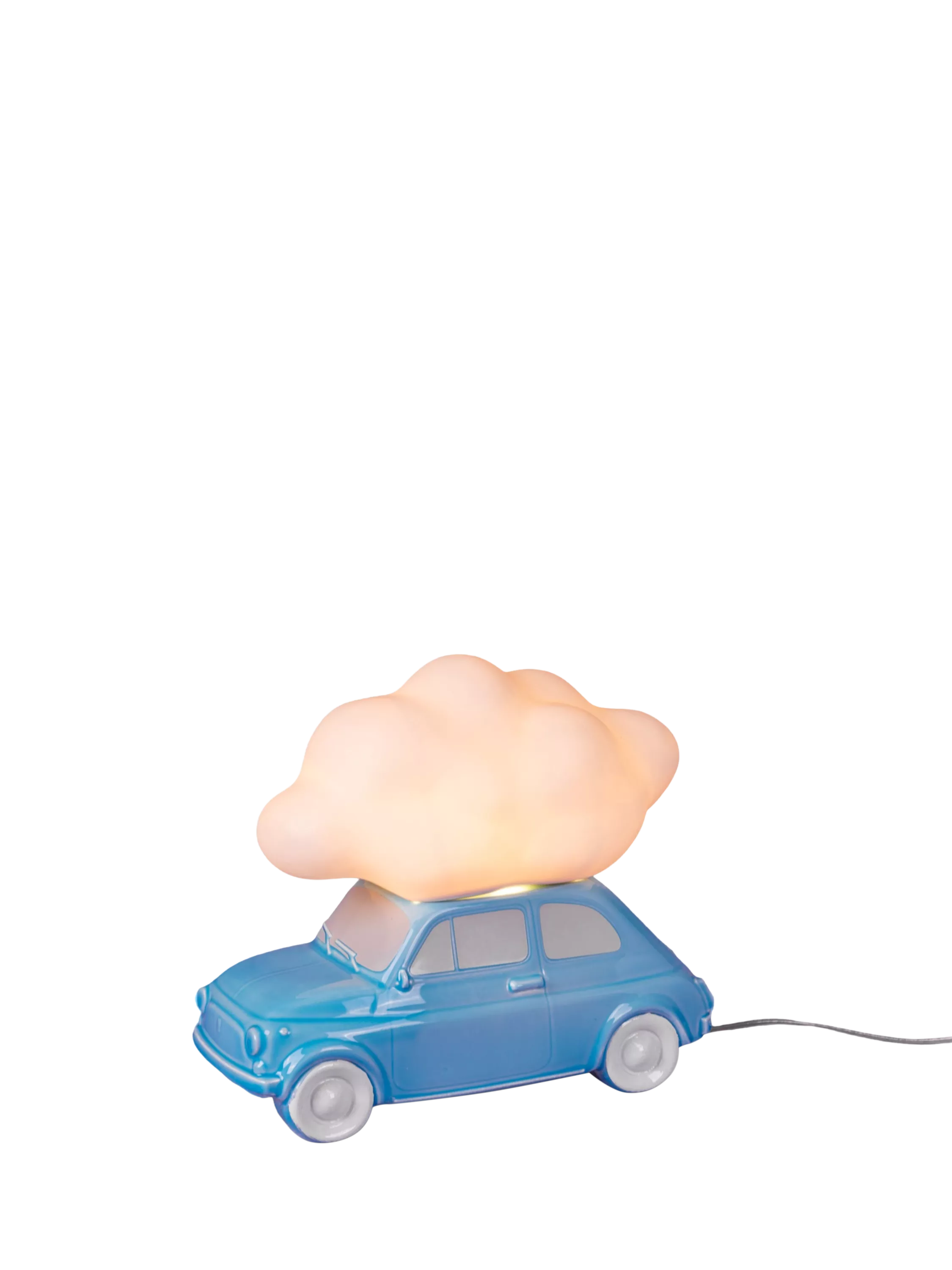 Seletti Nuvola Fiat 500 table lamp teal blue, UK version