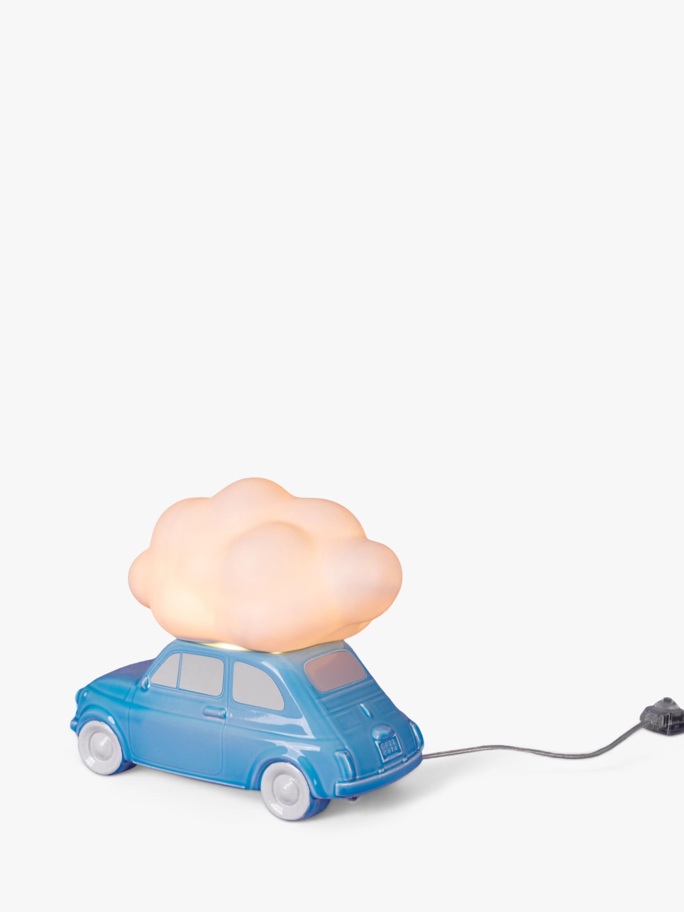 Seletti Nuvola Fiat 500 table lamp teal blue, UK version