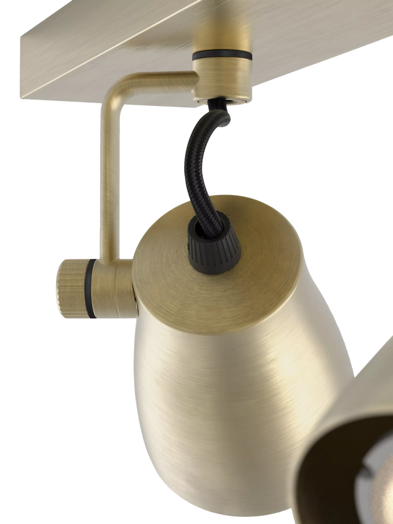 Astro Juno 3 spotlight ceiling bar metallic brass (British brand)