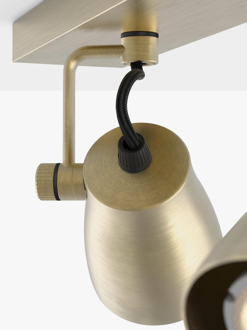 Astro Juno 3 spotlight ceiling bar metallic brass (British brand)