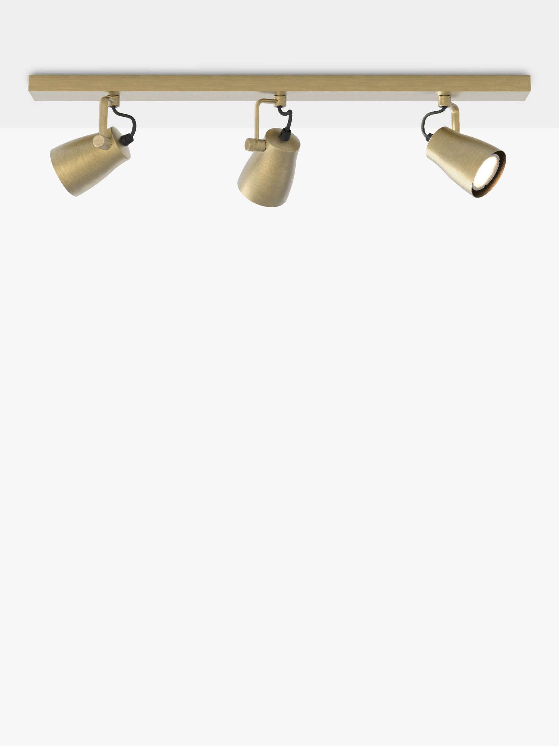 Astro Juno 3 spotlight ceiling bar metallic brass (British brand)
