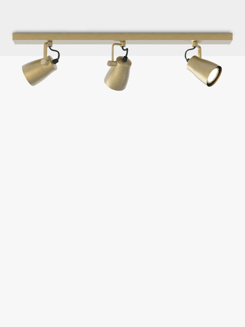 Astro Juno 3 spotlight ceiling bar metallic brass (British brand)