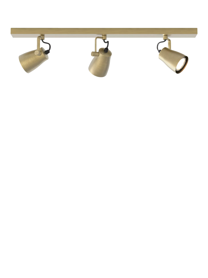 Astro Juno 3 spotlight ceiling bar metallic brass (British brand)