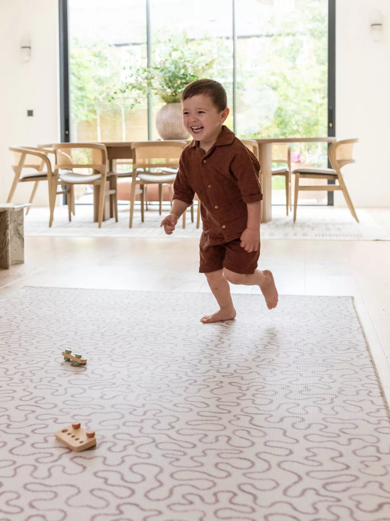 Totter + Tumble Brecon Weaver extra large reversible playmat 250x150cm, imported from the UK