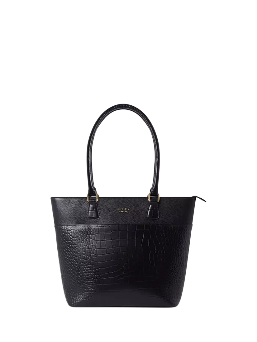 OSPREY LONDON Kellie leather tote bag, imported from the UK