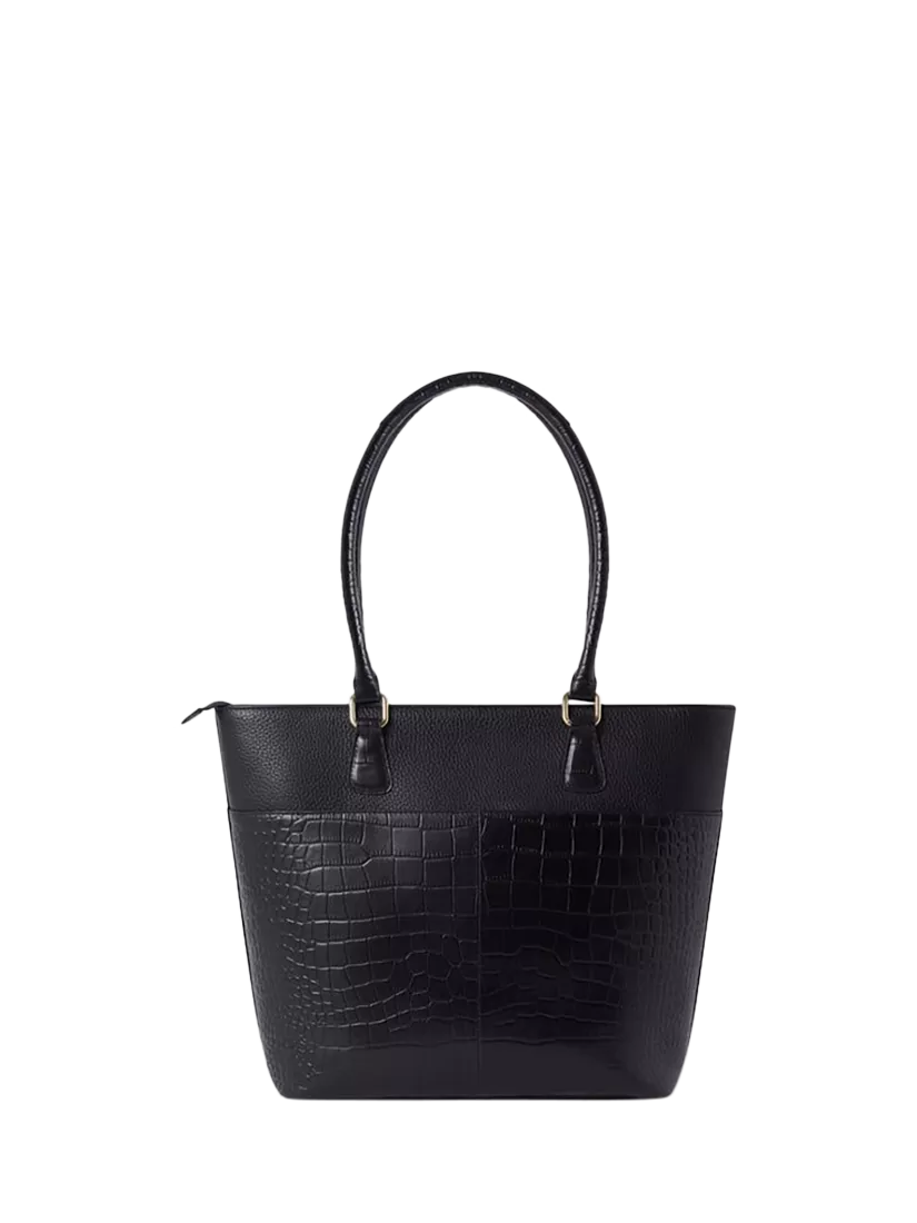 OSPREY LONDON Kellie leather tote bag, imported from the UK