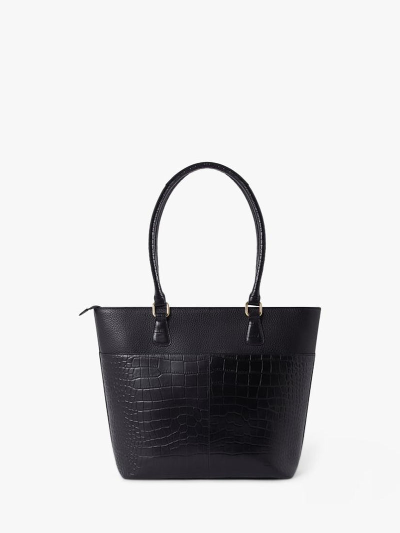 OSPREY LONDON Kellie leather tote bag, imported from the UK
