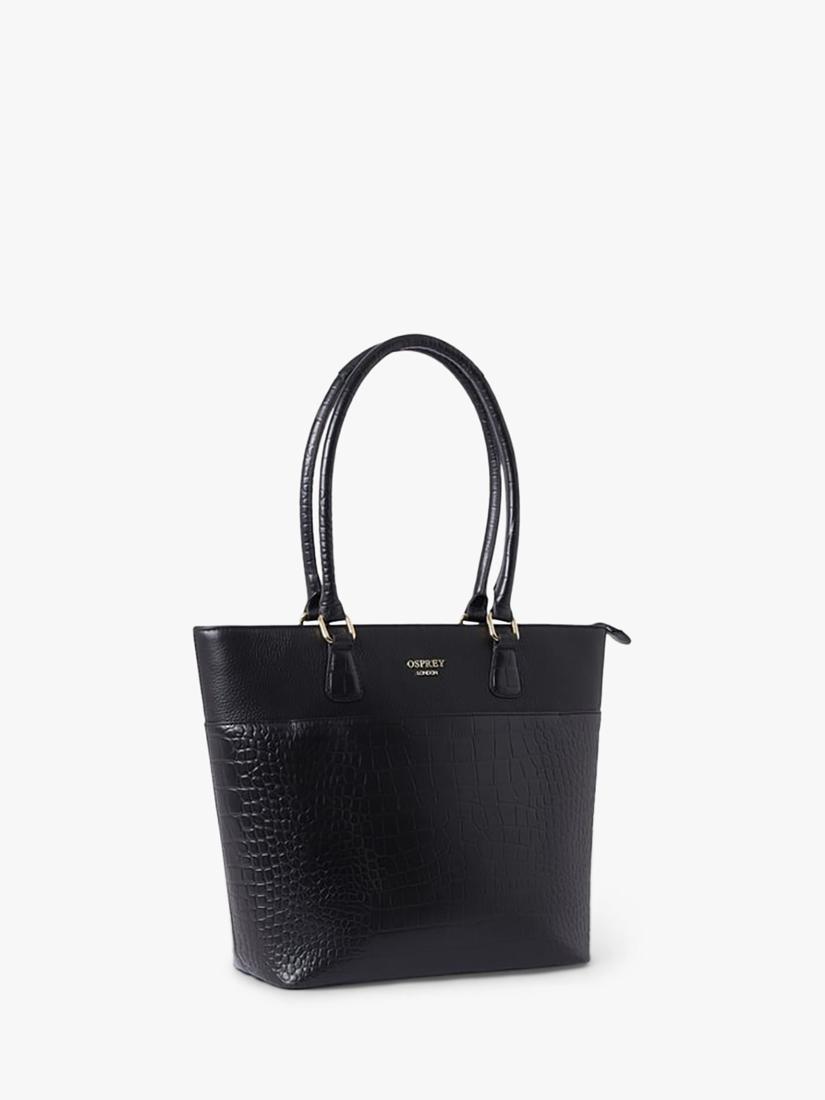 OSPREY LONDON Kellie leather tote bag, imported from the UK