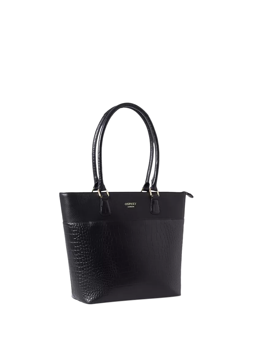 OSPREY LONDON Kellie leather tote bag, imported from the UK