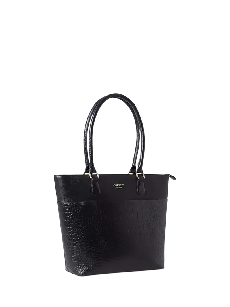 OSPREY LONDON Kellie leather tote bag, imported from the UK