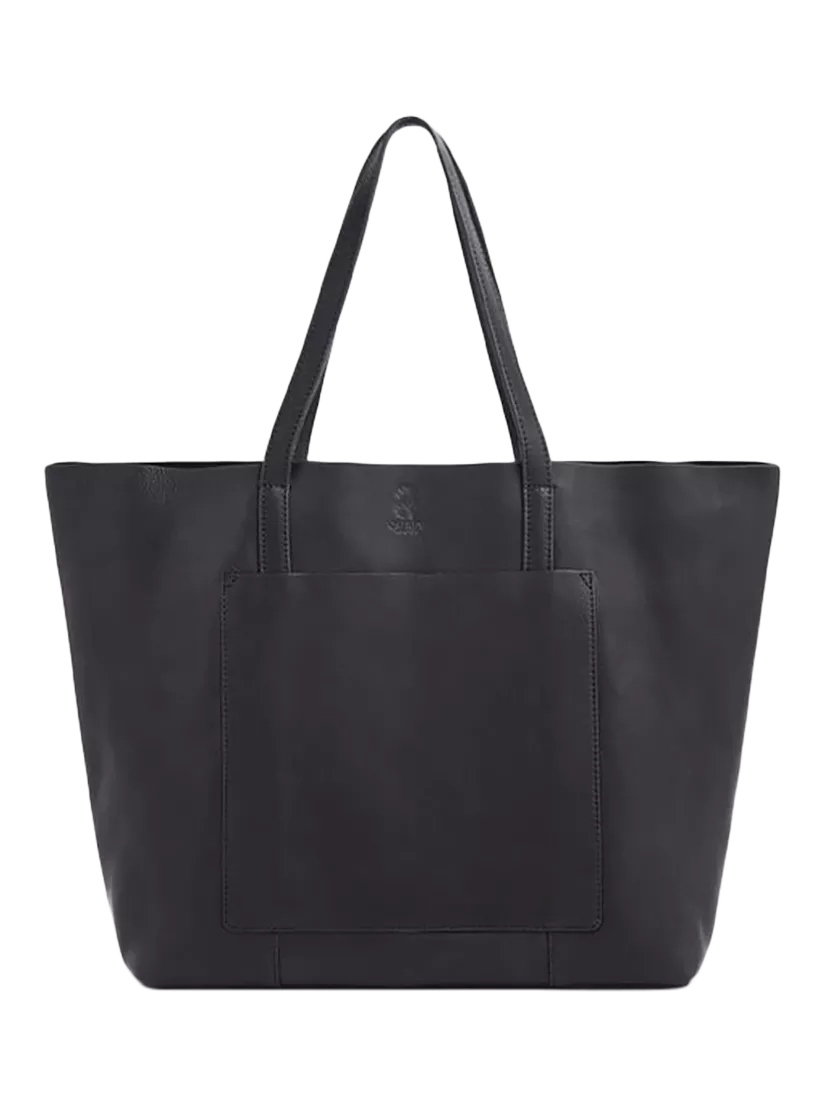 OSPREY LONDON Santa Fe plain leather tote bag, UK version