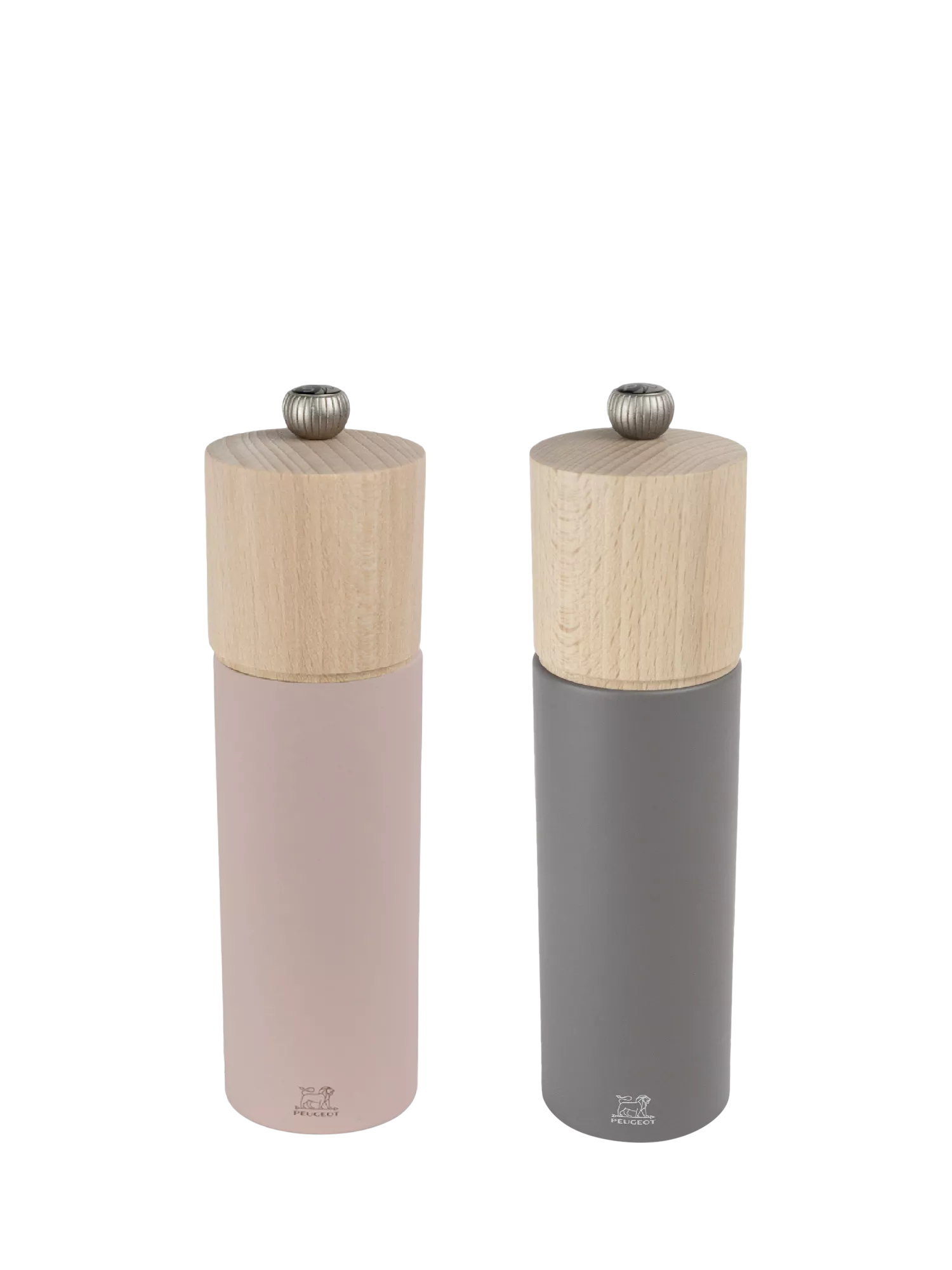Peugeot Boreal salt and pepper mill set grey rose - British product