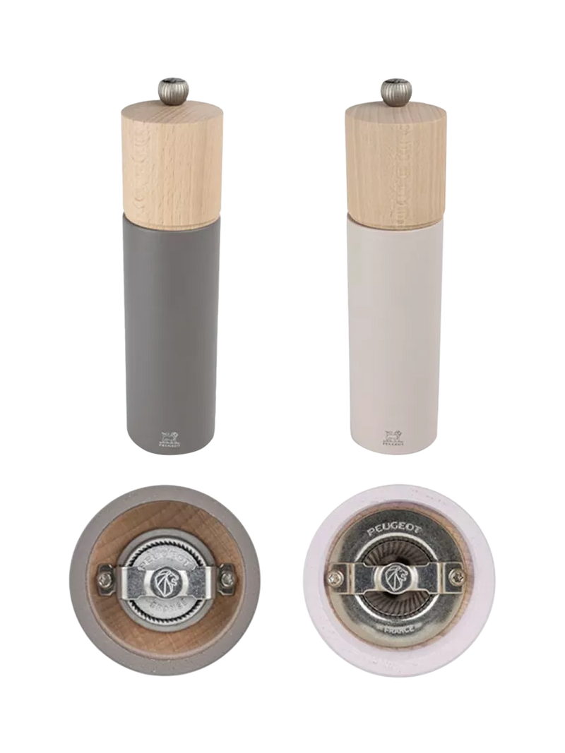 Peugeot Boreal salt and pepper mill set grey rose - British product