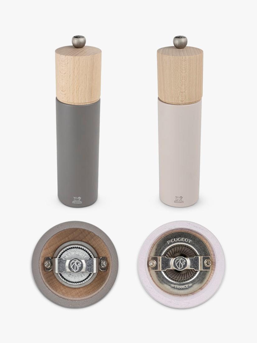 Peugeot Boreal salt and pepper mill set grey rose - British product