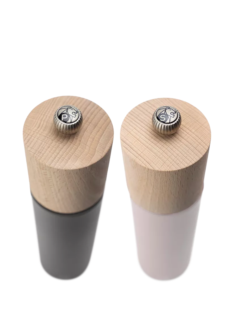Peugeot Boreal salt and pepper mill set grey rose - British product