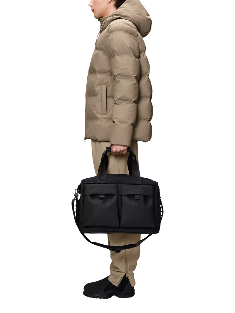 Rains Small Otaru Weekend Bag 23L Black colour, UK version