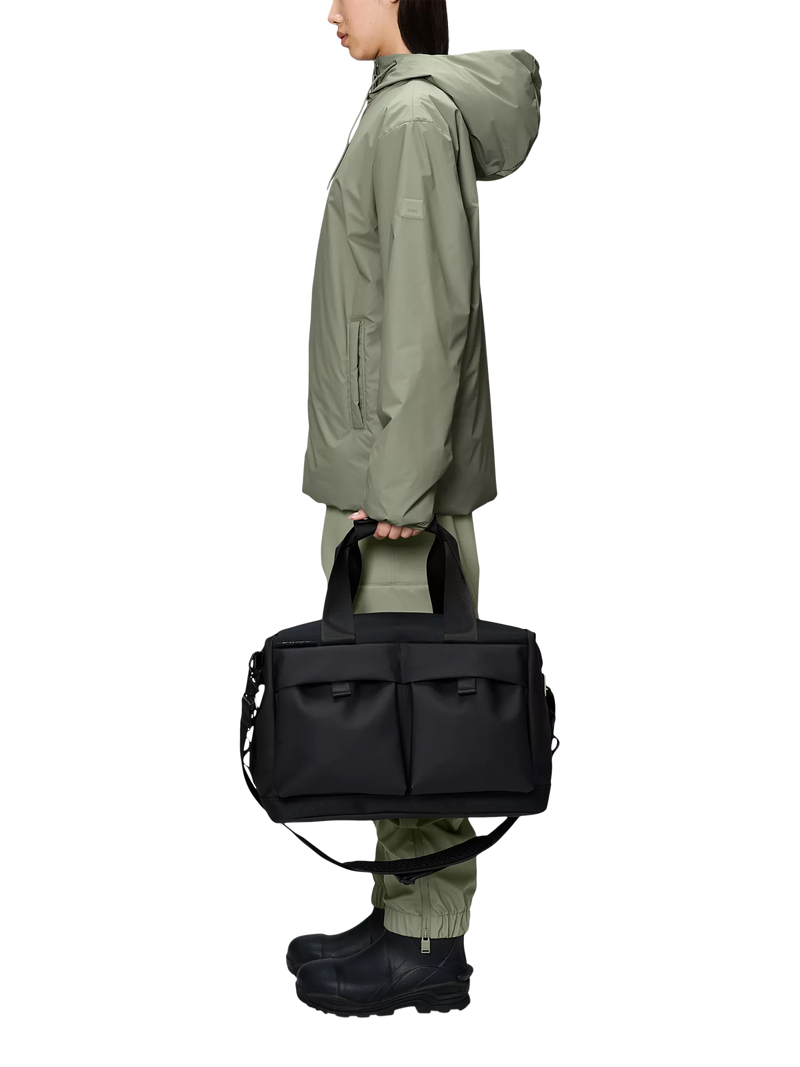 Rains Small Otaru Weekend Bag 23L Black colour, UK version