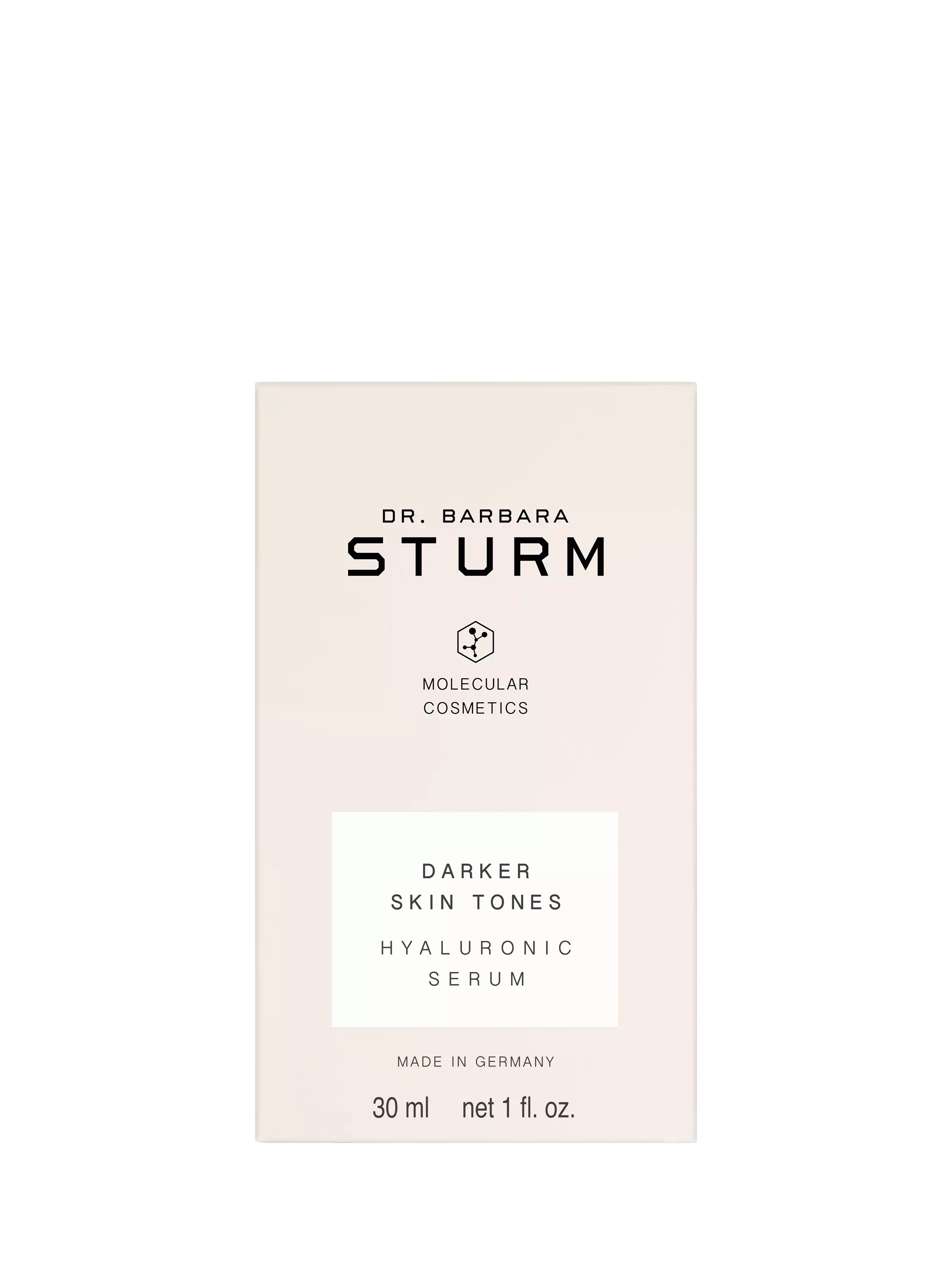 Dr. Sturm darker skin tones hyaluronic serum 30ml, imported from the UK