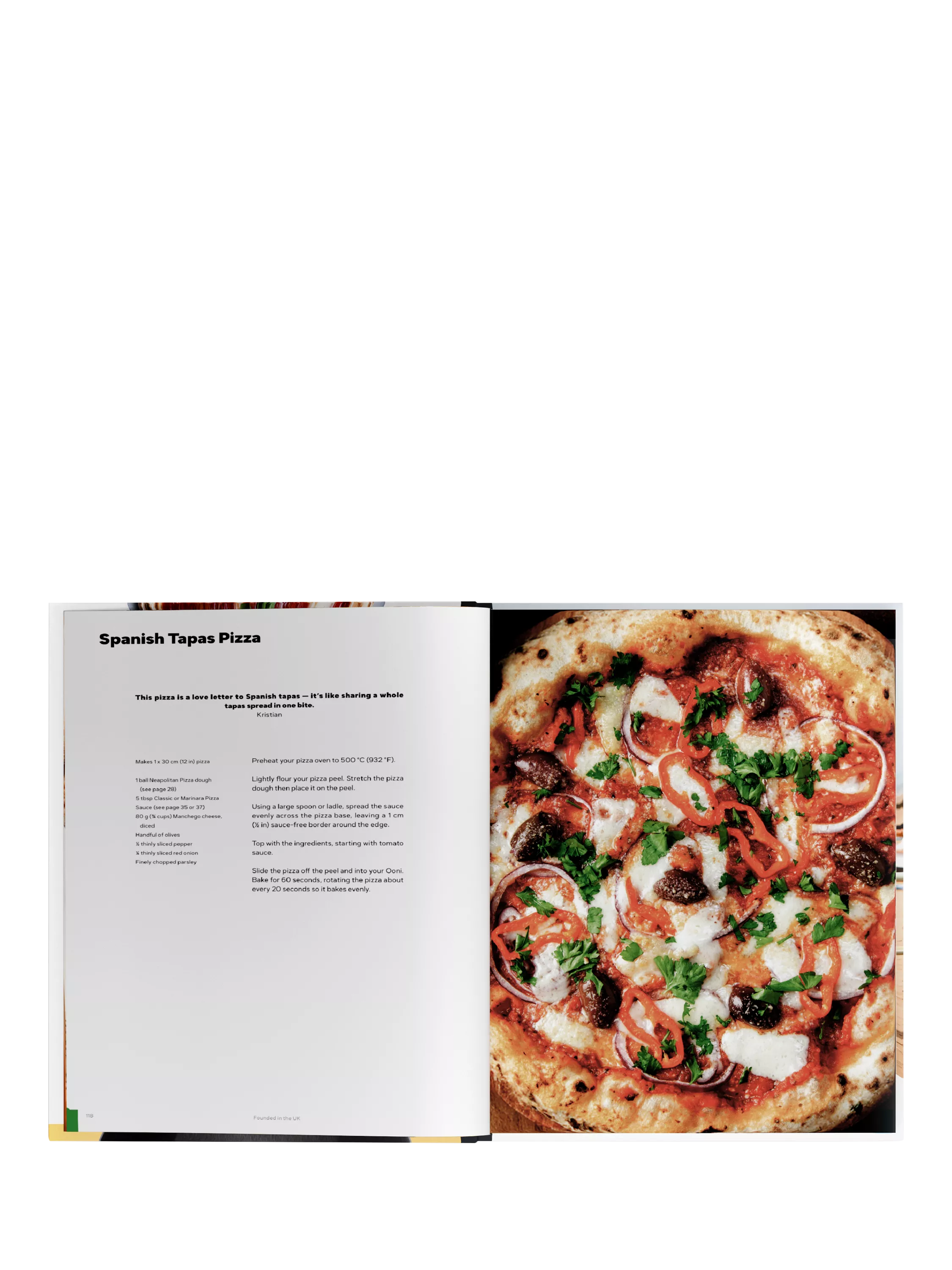 Ooni Cooking with Ooni cookbook, imported from the UK