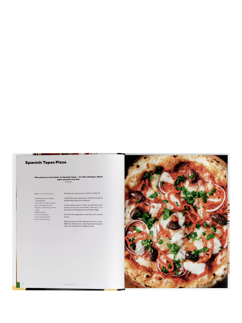 Ooni Cooking with Ooni cookbook, imported from the UK