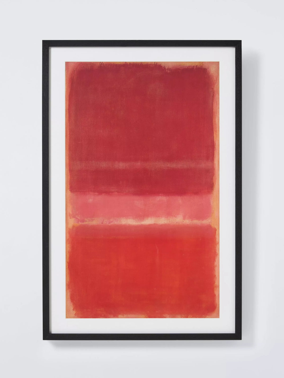 John Lewis Rothko Untitled Red framed print 88.5x58.5cm - British product