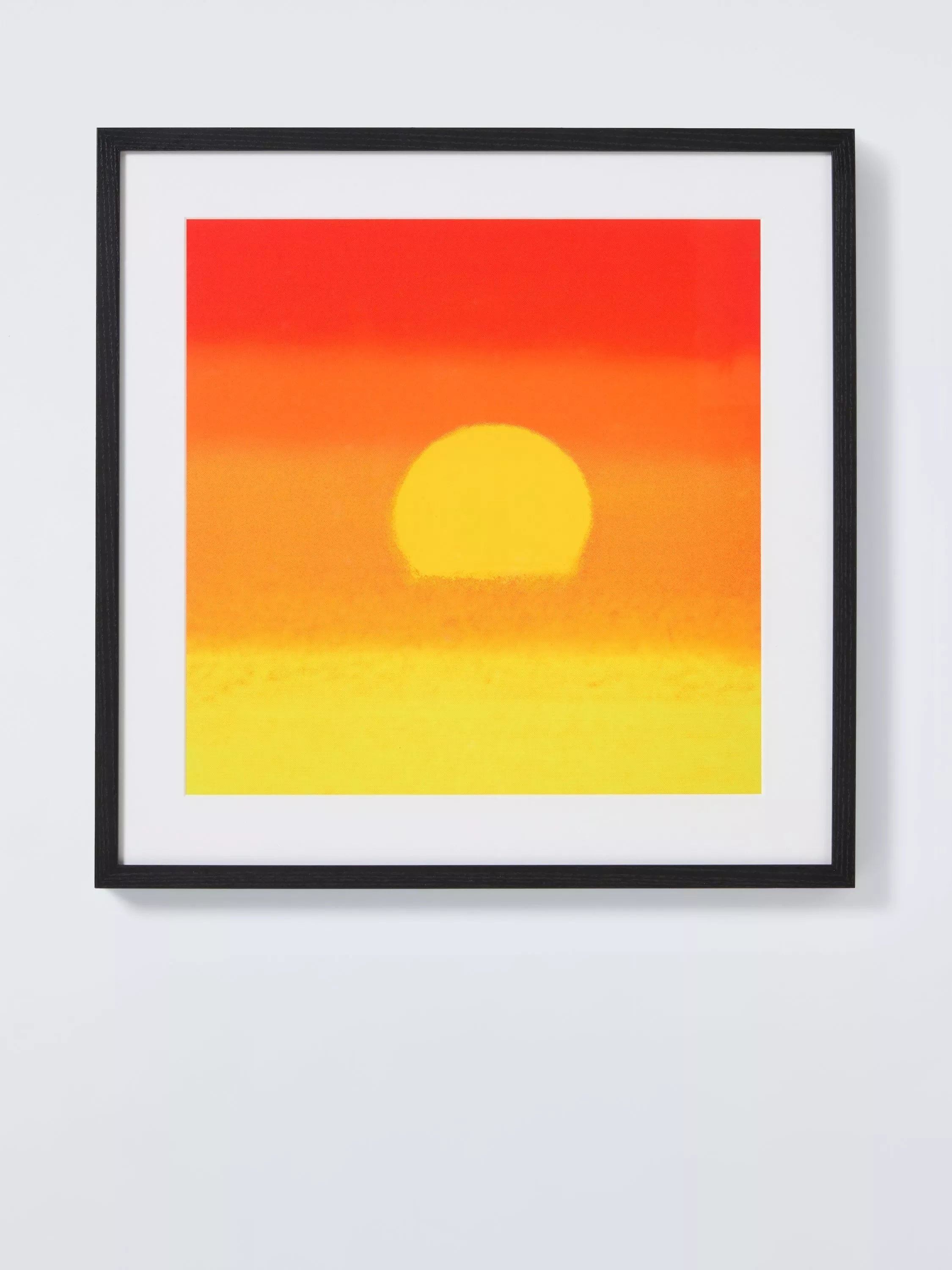John Lewis framed print Andy Warhol Sunset Orange Yellow 52.5cm, imported from the UK