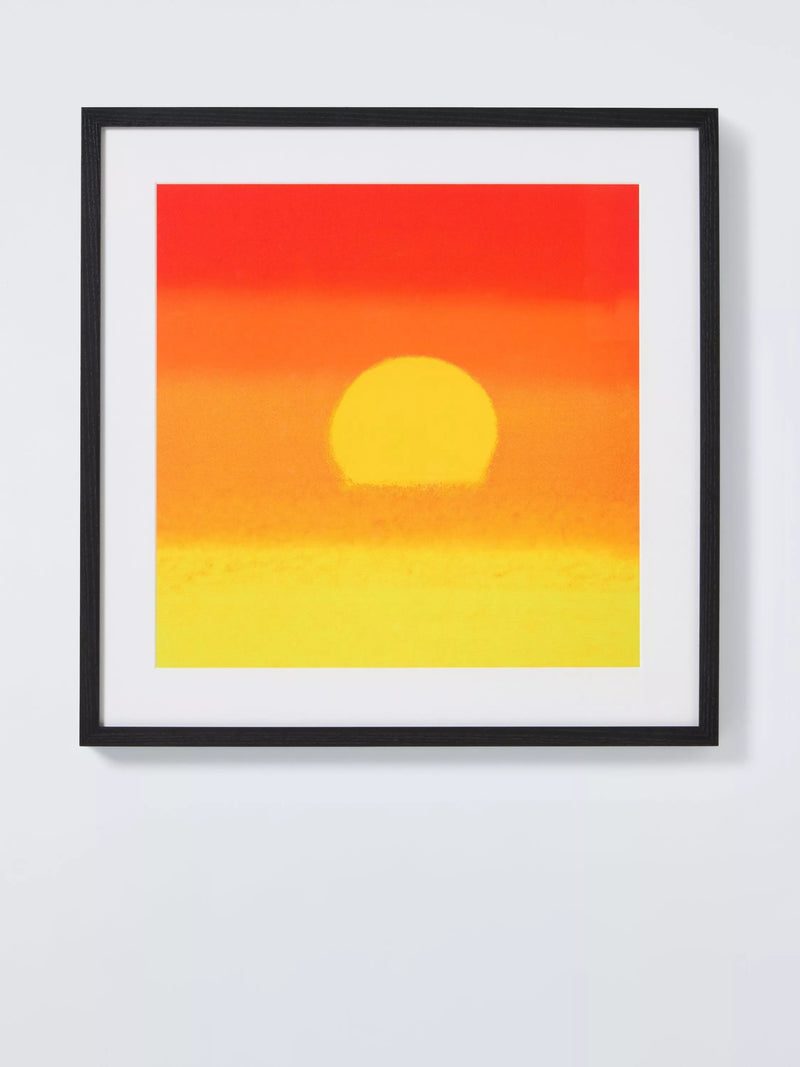 John Lewis framed print Andy Warhol Sunset Orange Yellow 52.5cm, imported from the UK