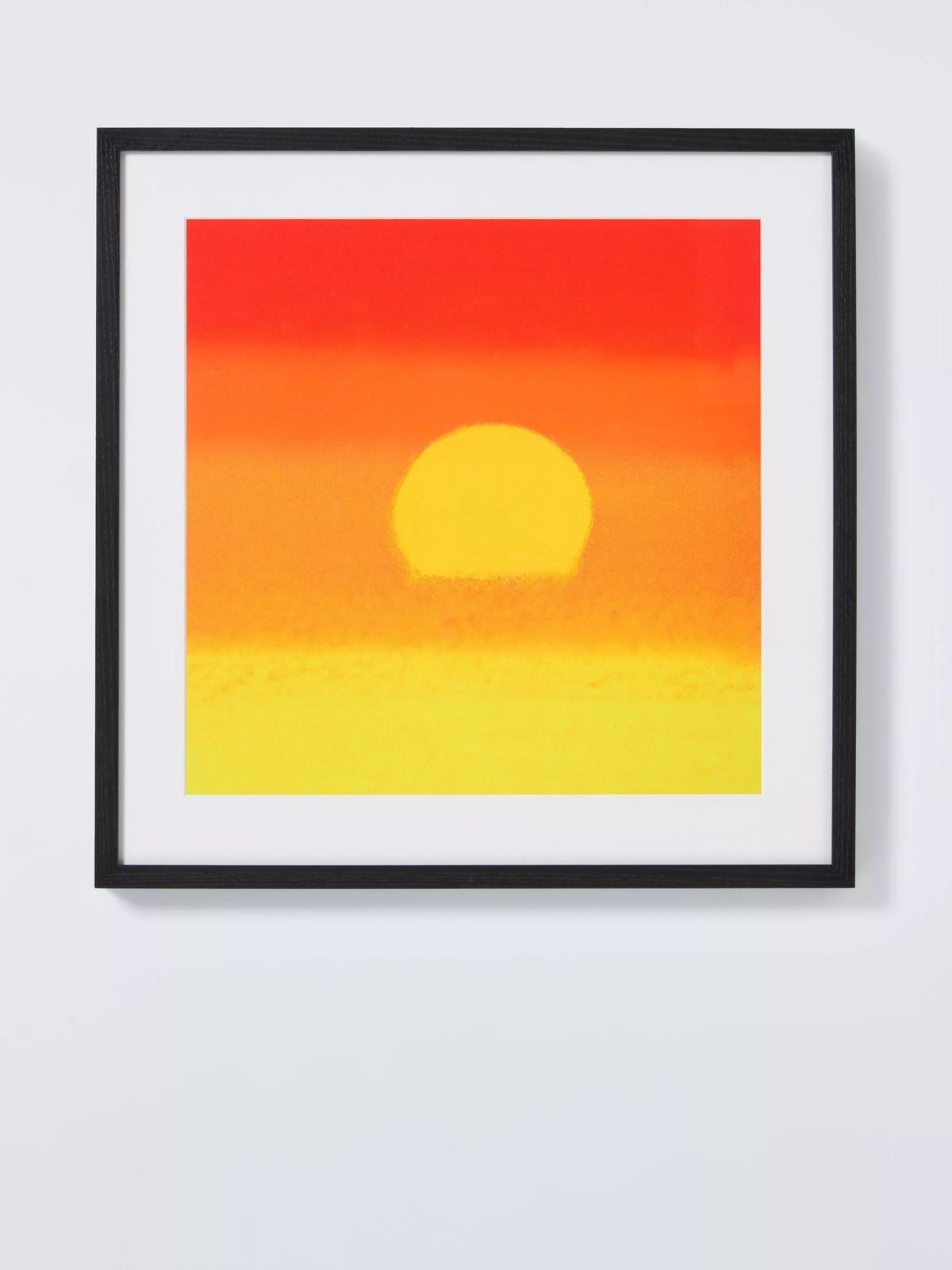 John Lewis framed print Andy Warhol Sunset Orange Yellow 52.5cm, imported from the UK