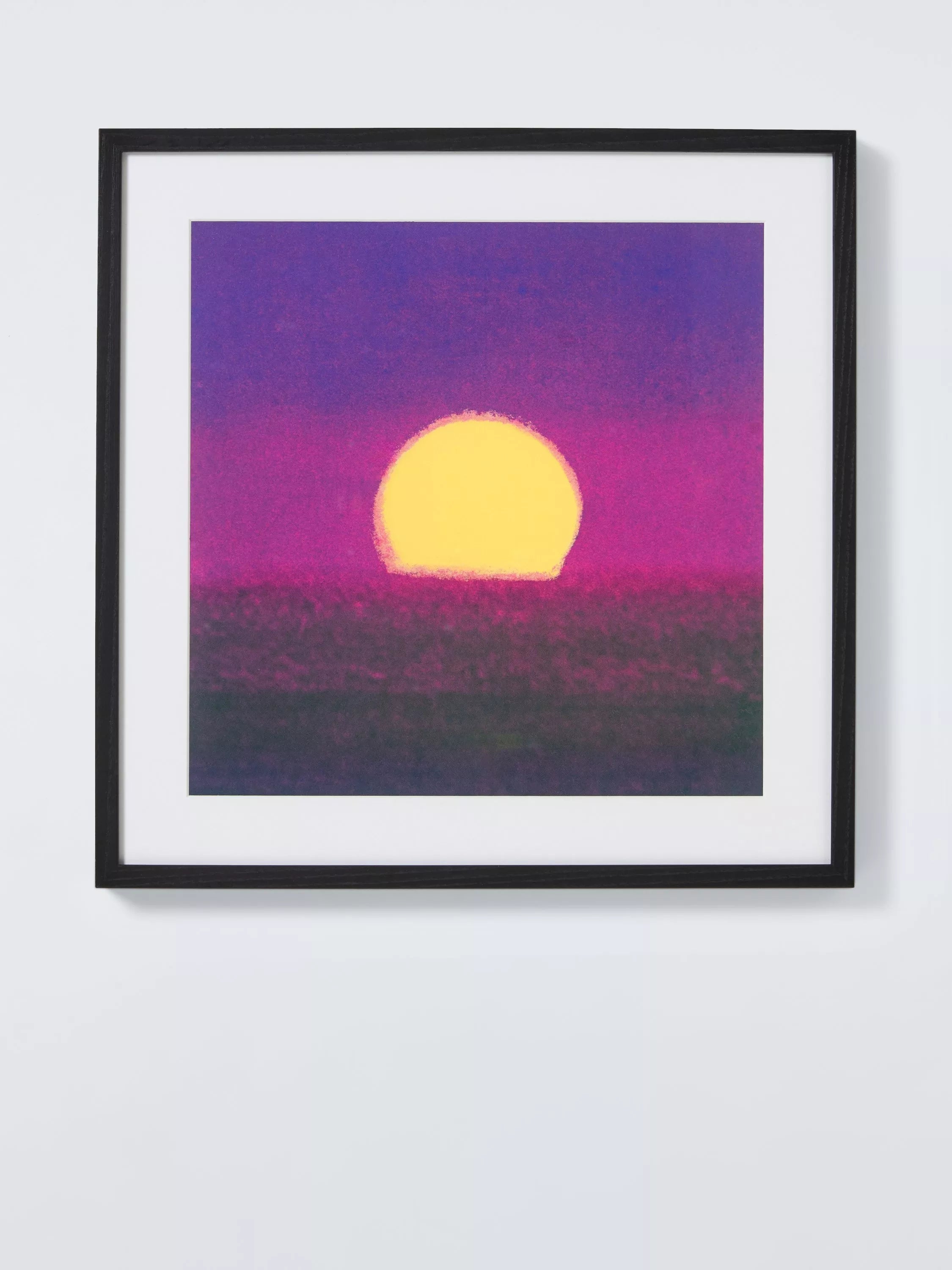 John Lewis Andy Warhol Sunset Purple framed print 52.5cm - British product