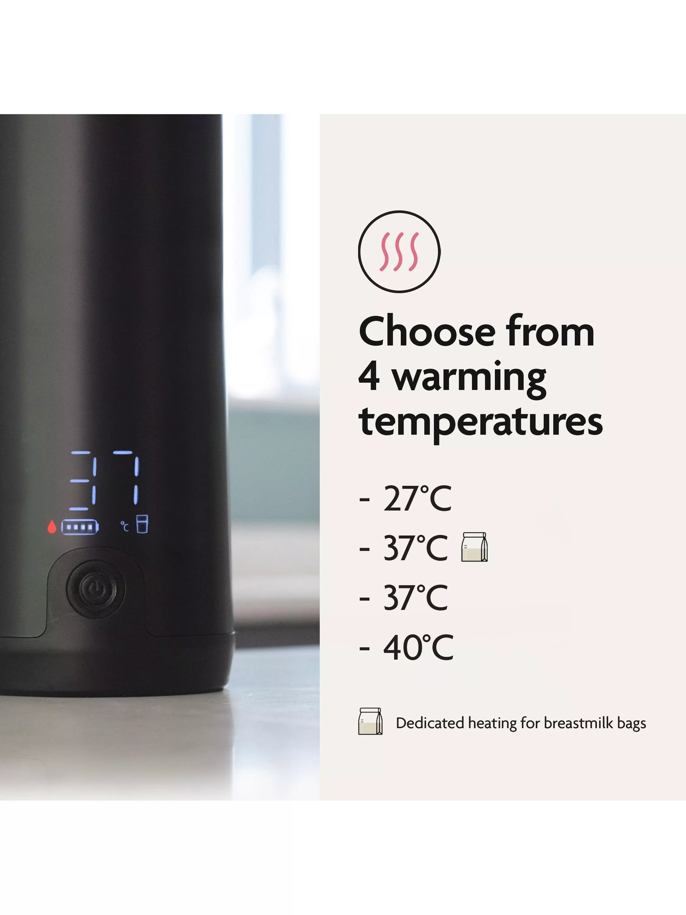 Baby Brezza portable bottle warmer black (British brand)