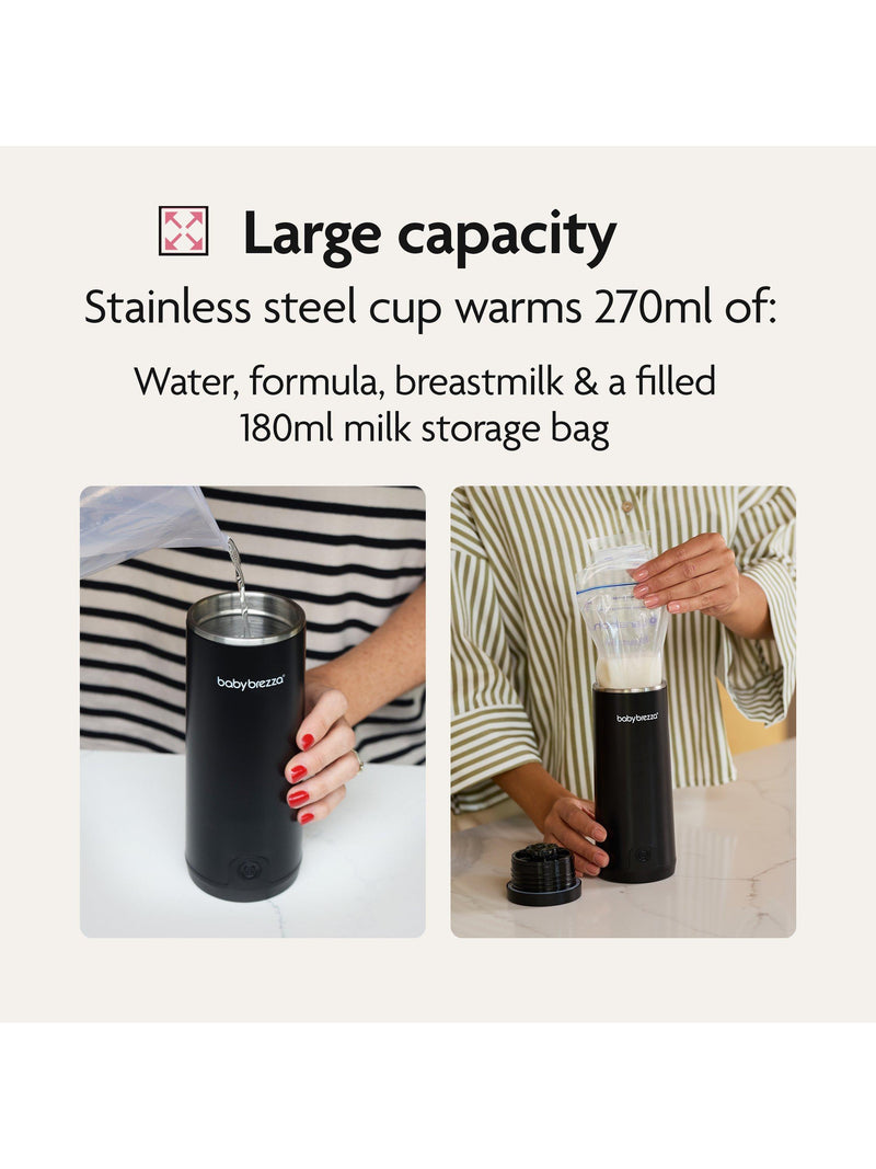 Baby Brezza portable bottle warmer black (British brand)