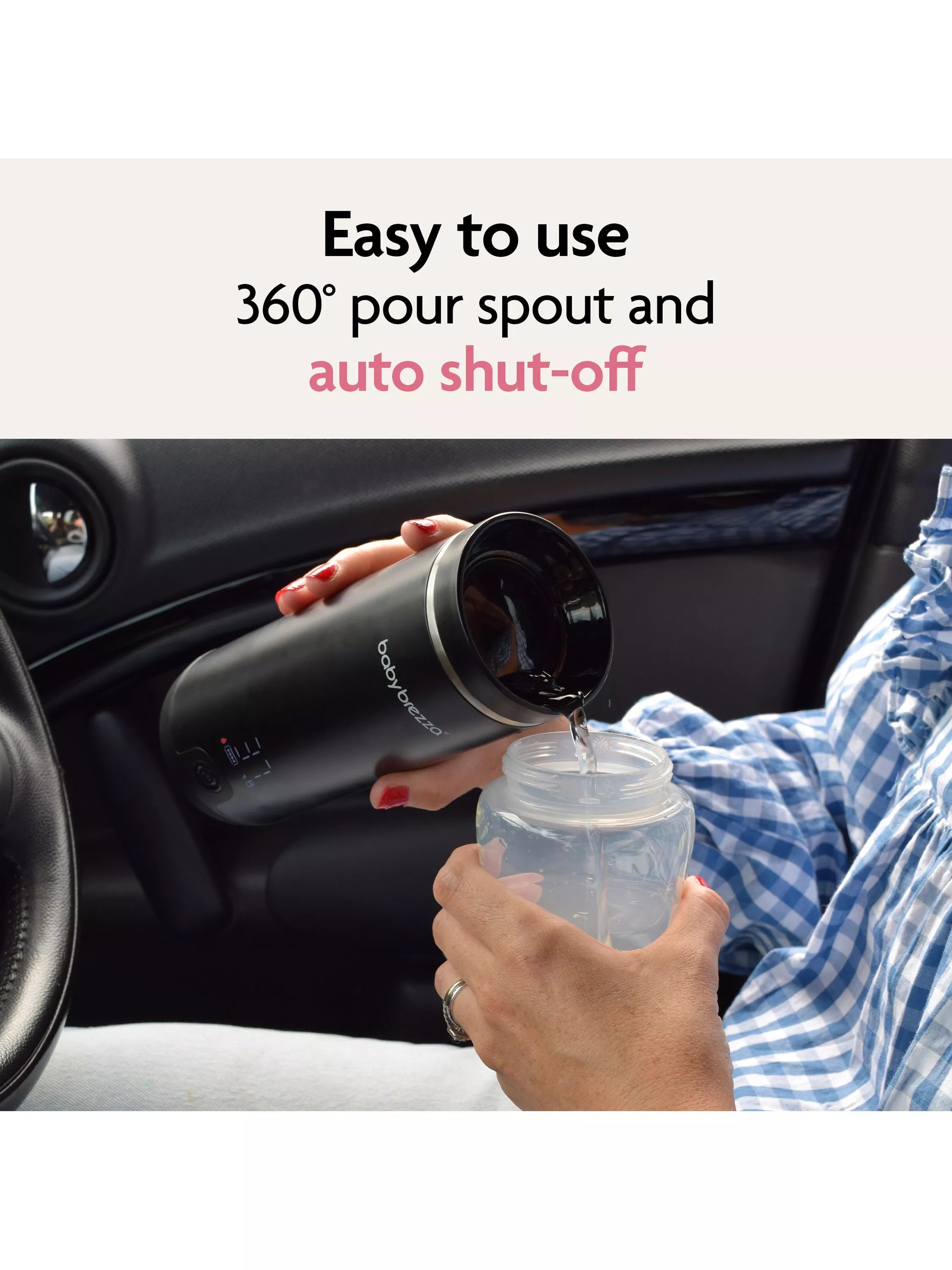 Baby Brezza portable bottle warmer black (British brand)