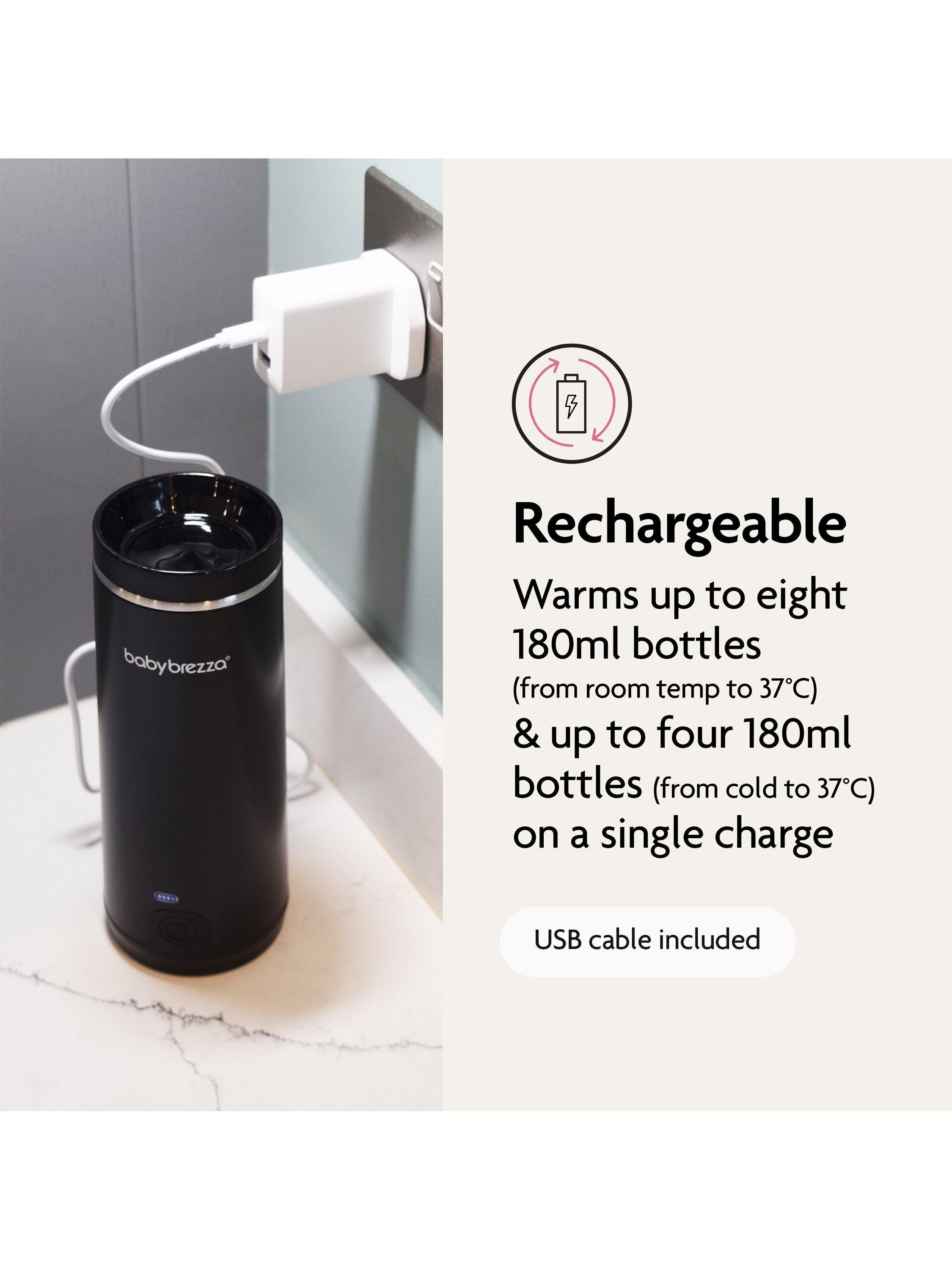 Baby Brezza portable bottle warmer black (British brand)