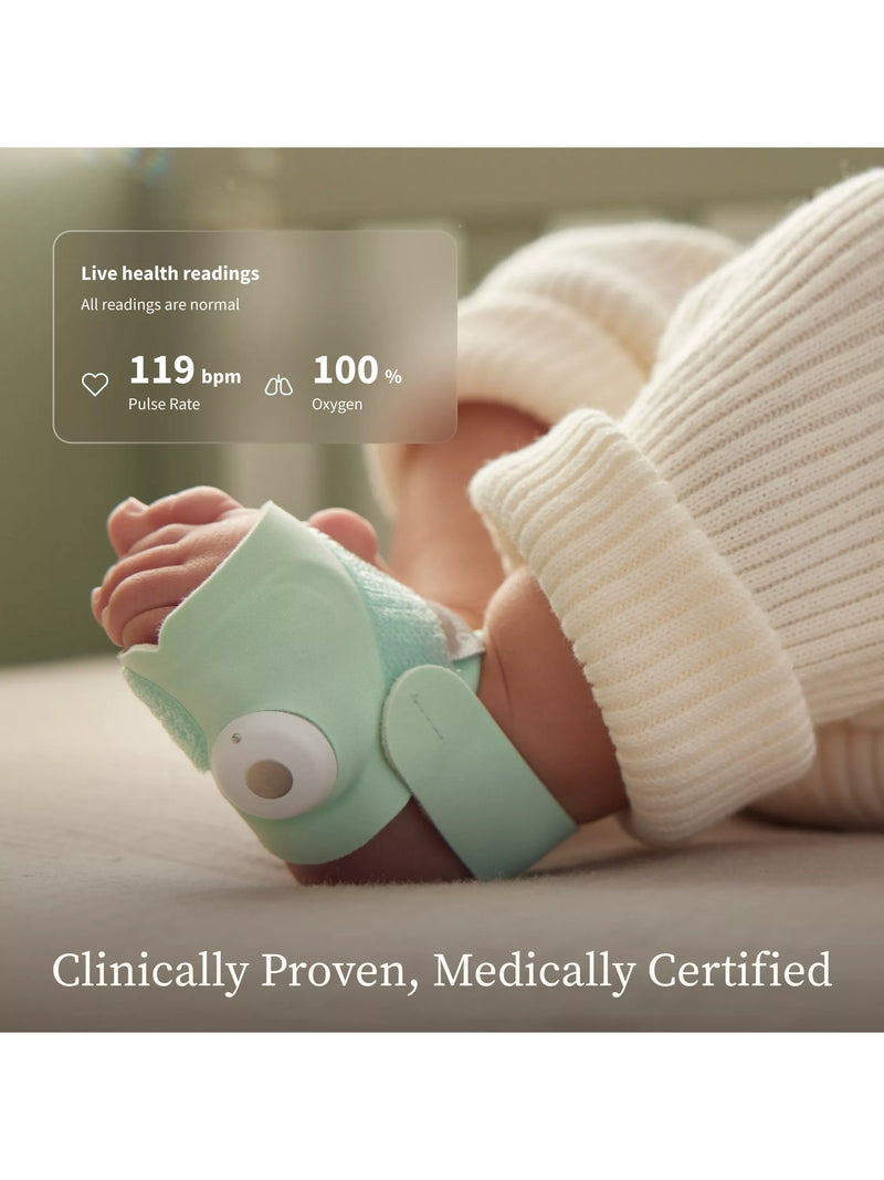 Owlet Dream Duo baby monitor in Rose, imported from the UK
