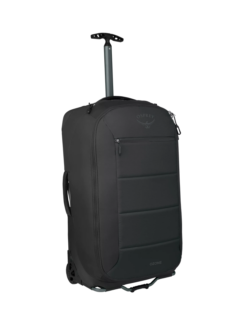 Osprey Ozone 80L black suitcase with 2 wheels (British brand)
