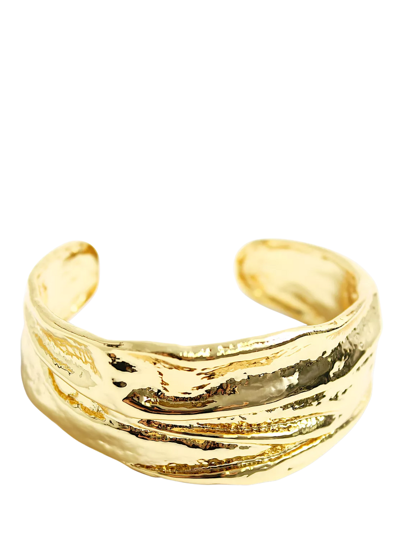 By Alona Carmen cuff gold bangle (British brand)