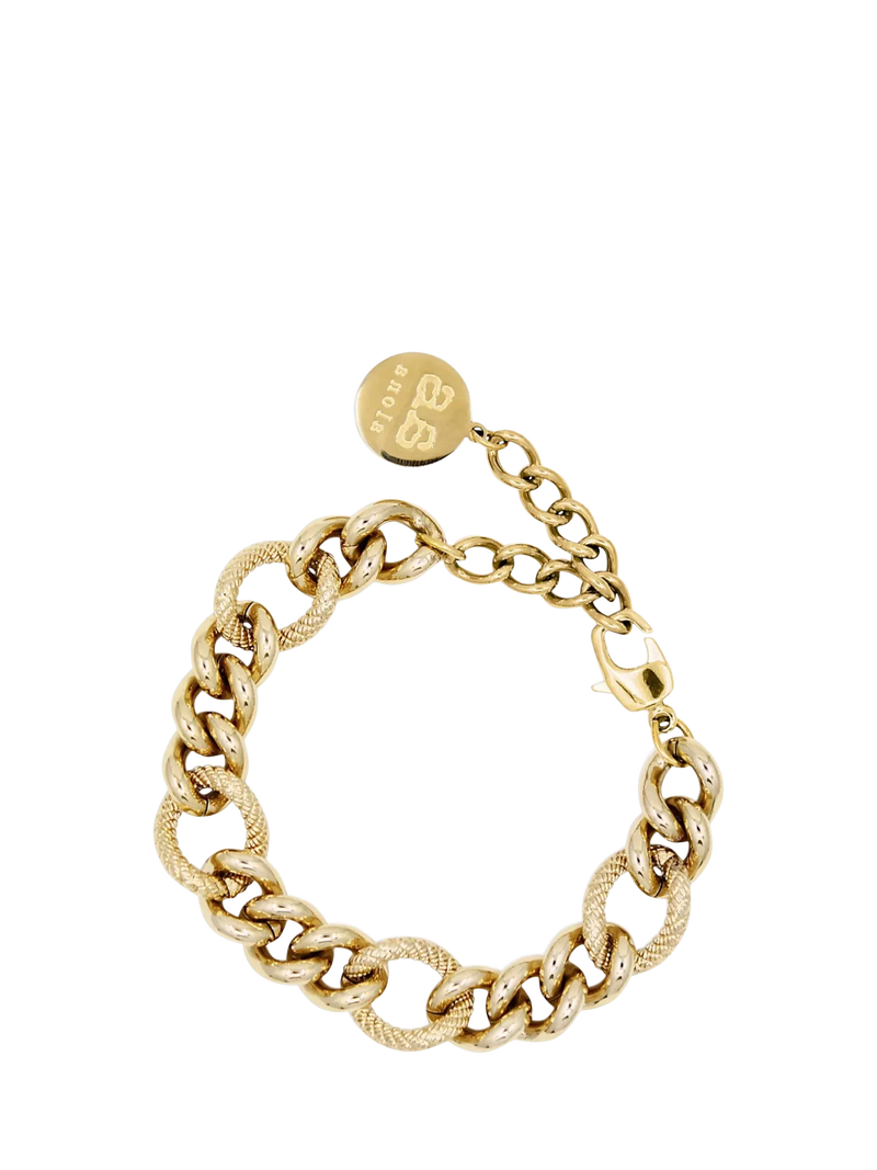 By Alona 18k gold plated bracelet 22cm (British brand)