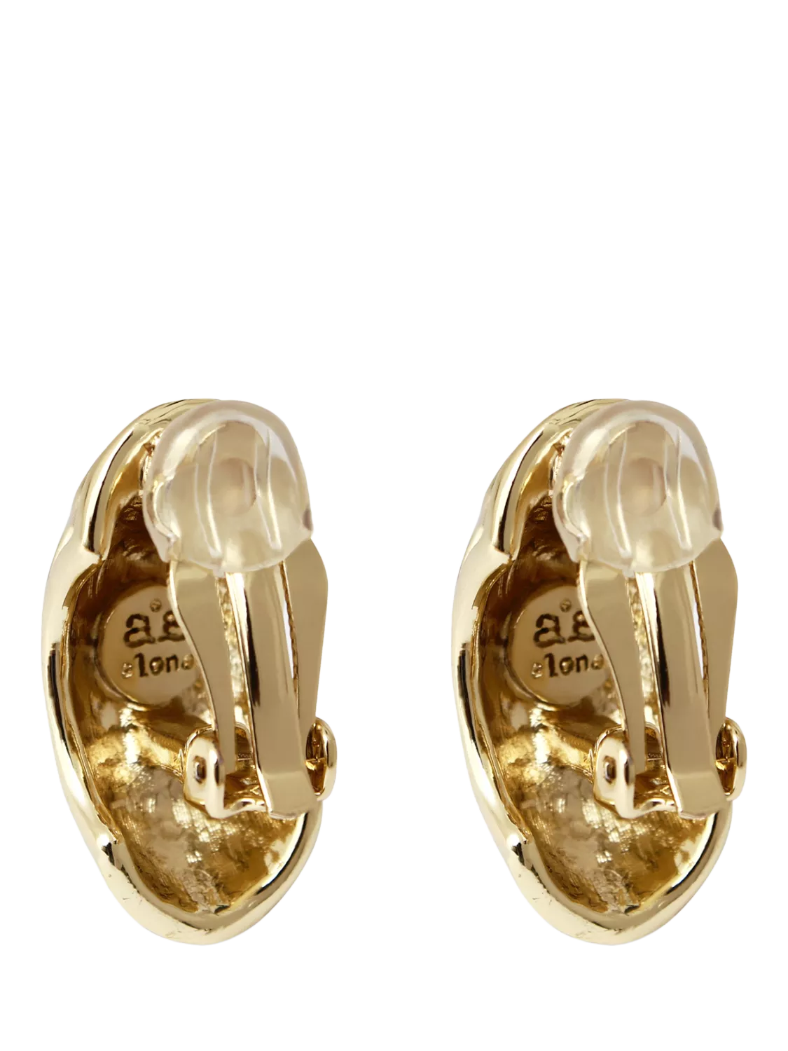 By Alona Noa clip earrings gold plated brass, UK version